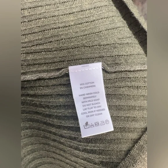 Lilla P Size Small Forest Green Ribbed A-Line Skirt - Picture 14 of 14